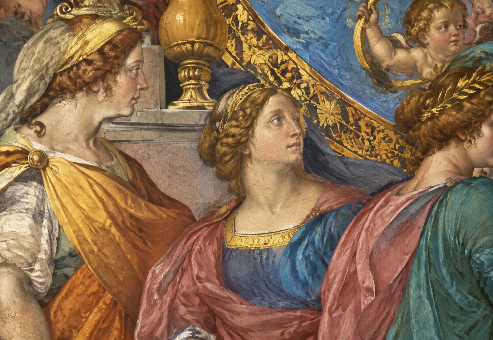 Detail of a Renaissance fresco